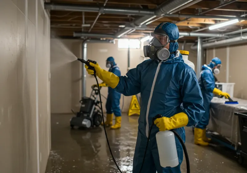 Basement Sanitization and Antimicrobial Treatment process in Lee County, VA